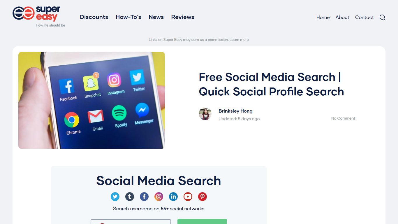 Free Social Media Search | Quick Social Profile Search